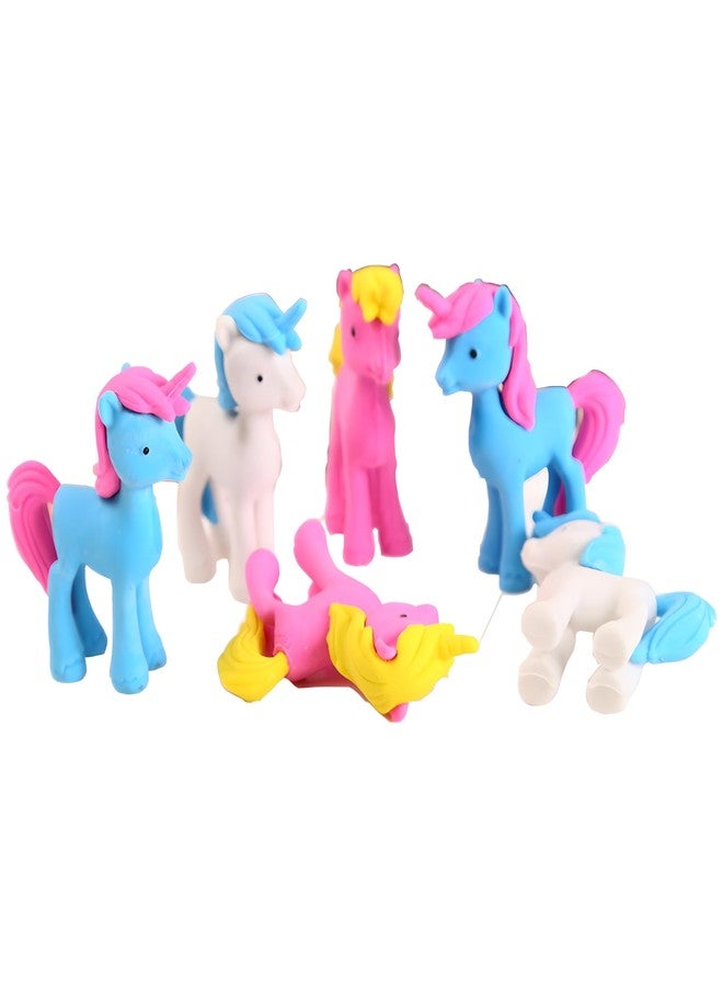 PEPUP Erasers Unicorn Shape 3 D Rubber for School Stationary Non-Toxic Dust Free (Pack of 10) - Kids Birthday Return Gift - Image 4